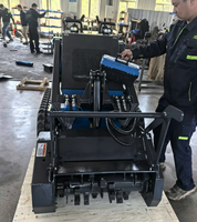 Broyeur à bois LISEN de 6 pouces pour chargeuse compacte avec moteur et transmission hydraulique directe pour excavatrices de 1 à 10 tonnes