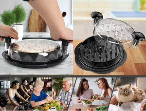 Herramienta trituradora de carne mejorada con cubierta transparente Herramienta trituradora de pollo antideslizante Giro para triturar pollo - Product Image 6