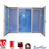 Ventana Abatible y Giratoria de Aluminio con Doble Acristalamiento, Eficiente en Energía, Personalizada para Viviendas Residenciales