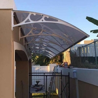 Auvent de fenêtre et de porte en aluminium de haute qualité, facile à installer