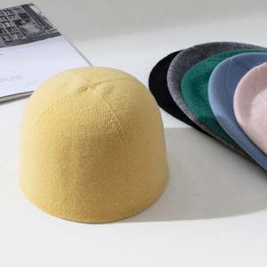 Wholesale Seamless Solid Colour Women Men Slouch <b>Beanie</b> Australia <b>Merino</b> <b>Wool</b> Hat - Product Image 5