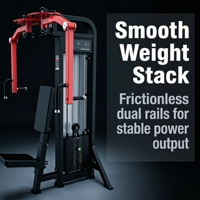 Machine de musculation commerciale pour exercices de pectoraux assis à bras raides, équipement d'entraînement Pec Deck avec pile de poids pour salle de sport, studio et usage domestique