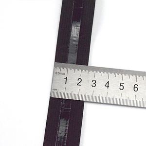 Antideslizante látex negro elástico 2,5 CM correa de silicona ropa de ejercicio correas costura recorte para pantalones de Yoga traje de baño - Product Image 6