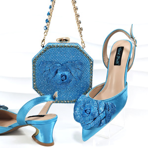 <span class=keywords><strong>Ensemble</strong></span> de chaussures de soirée et de sac à main avec un style élégant - Pochette assortie à un <span class=keywords><strong>ensemble</strong></span> de chaussures à talons moyens, sacs de <span class=keywords><strong>marque</strong></span> tendance - Product Image 6