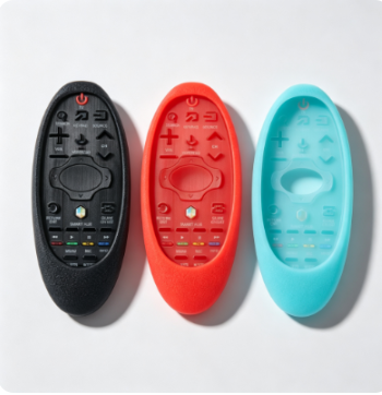 Rainbow Glow in the Dark Silicone Remote Control Case Anti Drop Dustproof Cover for TV Electronics and Home Entertainment