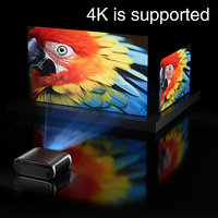 Projecteur HD 1080P avec 3000ANSI Lumens LED Caractéristiques stéréo Wifi pour une utilisation extérieure domestique a une prise américaine iOS/Android rétroprojecteur