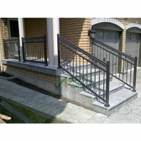 Balustrade moderne en métal pour extérieur, design en aluminium, garde-corps de balcon/garde-corps d'escalier/garde-corps de terrasse et main courante