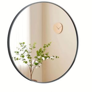 Không Thể Phá Vỡ Tường Sang Trọng Gắn Treo Vàng Kim Loại Đóng Khung Hình Dạng Màu Đen Gương Mới Nhỏ Lớn Salon Trang Trí Nội Thất Tường Gương - Product Image 3