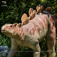 Modèle de dinosaure Tyrannosaurus Rex animatronique, modèle de simulation de mouvement réaliste pour parc d'aventure