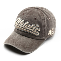 Sombrero de camionero ajustable de algodón Vintage para verano y primavera al aire libre, gorras Snapback con bordado de letras 3D, gorra de béisbol lavada Retro