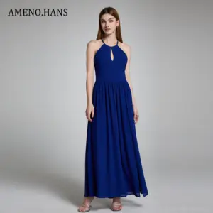 High Fashion Women's Off-Shoulder Hollow Out Dress For Dating High Slit Women's Dress