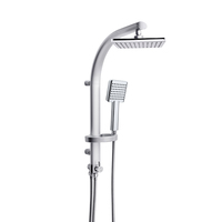 Salle de bain de luxe ensemble de douche mural salle de bain chaud froid pluie système de douche ensemble cascade robinets ensemble bain douche mélangeur