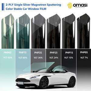 <span class=keywords><strong>Film</strong></span> solaire automobile argenté simple <span class=keywords><strong>2</strong></span>,5 mil <span class=keywords><strong>2</strong></span> plis par pulvérisation magnétronique, 96 % de rejet IR, 99 % de blocage UV - Product Image 1