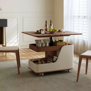 <span class=keywords><strong>Mesa</strong></span> <span class=keywords><strong>de</strong></span> Centro Moderna <span class=keywords><strong>de</strong></span> Madera <span class=keywords><strong>con</strong></span> Almacenamiento, Diseño Portátil, Construcción <span class=keywords><strong>de</strong></span> Madera Sólida, <span class=keywords><strong>con</strong></span> <span class=keywords><strong>Ruedas</strong></span> <span class=keywords><strong>para</strong></span> Sala <span class=keywords><strong>de</strong></span> Estar - Product Image 3