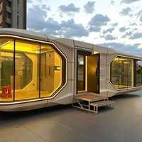 Maison Capsule Préfabriquée en Acier - Design Moderne Installation Rapide Respirante Utilisation Hôtelière Atelier ou Appartement