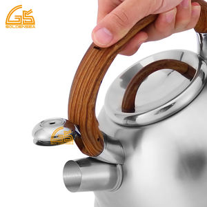 <span class=keywords><strong>Tetera</strong></span> de té silbante <span class=keywords><strong>italiana</strong></span> de lujo <span class=keywords><strong>tetera</strong></span> y <span class=keywords><strong>tetera</strong></span> de estufa envío gratis mango de madera - Product Image 3