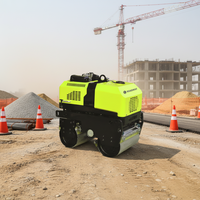 Rouleau à double tambour professionnel à commande à distance ROADWAY RWYL301 |   Idéal pour le compactage de précision dans les espaces restreints