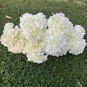 L-163 Groothandel Ivoor Bulk 5Heads Hortensia Bloemen Kunstzijde Bloem Hortensia Voor Bruiloft