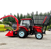 Moissonneuse-batteuse à fourrage verte autopropulsée bon marché, montée sur tracteur, pour la récolte de maïs ensilage