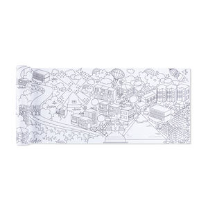 Rollo de Colorear para Niños, Ciudades de Todo el Mundo, Juegos de Bricolaje, Actividades Infantiles, Papel para Rellenar, Manteles Individuales - Product Image 2