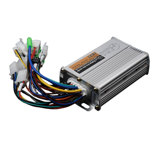 Aluminum Electric Bike Controller 6-MOSFET 36V/48V 350W Brushless Smart Waterproof Thumb Throttle Lithium Battery EV Controller