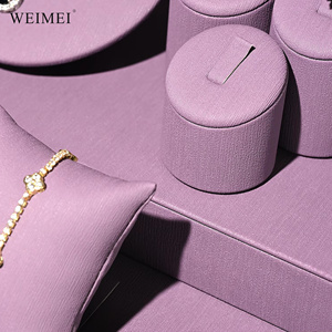 WEIMEI Custom Lilac Velvet <b>Jewelry</b> <b>Display</b> Tray with Bust Stands for Earring Necklace Ring Bracelet <b>Jewelry</b> <b>Display</b> Set - Product Image 5
