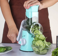 Râpe à fromage manuelle rotative pour coupe-légumes Trancheuse à pommes de terre Mandoline Hachoir à légumes multifonctionnel Accessoires de cuisine