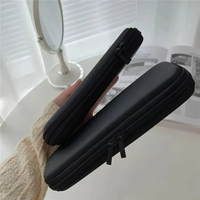 Petit et grand étui à pinceaux de maquillage noir personnalisé pour le rangement des cosmétiques Porte-pinceau de maquillage de voyage pour femmes Crayon à sourcils