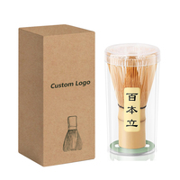 En Gros Kit de Fouet à Matcha en Bambou de Qualité Cérémoniale Japonaise, Personnalisé, Outils à Matcha du Japon: Brosse, Fouet, Cuillère, Boîte et Accessoires