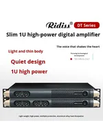 Amplificador de Potencia Digital de 2/4 Canales Serie TDT, Ultrafino, 1U, para Montaje en Rack, Ideal para Conferencias, Actuaciones en Escenario y Cine en Casa