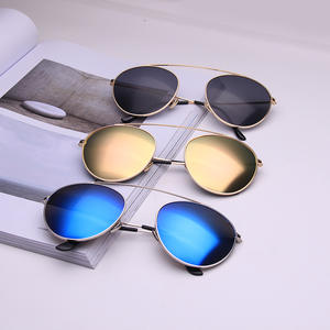 Lunettes de soleil unisexes Qianai G4-3871, monture dorée, verres ovales, protection UV400, type 3, pare-soleil, directement de l'usine - Product Image 5