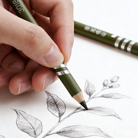 Ensemble de crayons de couleur classiques au charbon soluble, en bois, 8 pièces, pour l'art, le dessin, la sculpture, les étudiants, l'enseignement scolaire, le dessin pour enfants