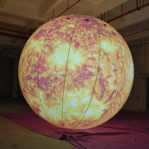 Boule <span class=keywords><strong>de</strong></span> planète gonflable en PVC éducatif Système solaire Soleil Terre Jupiter Mars Saturne Neuf planètes Accessoires d'enseignement - Product Image 6