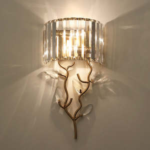 Hot Sale Indoor Lighting Decorative Wall Lamp Bedroom <b>Living</b> <b>Room</b> Crystal Gold Wall <b>Light</b> - Product Image 3