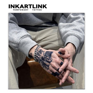 INKARTLINK Pegatinas de Tatuaje para el Cuerpo, Pegatinas de Tatuaje de Papel con <span class=keywords><strong>Letras</strong></span>, Resistentes al Agua, Ecológicas, de Larga Duración (15 Días), al por Mayor - Product Image 2