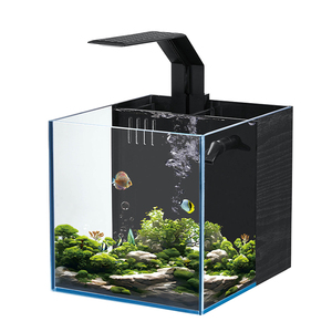 Aquarium en verre ultra-clair à angle droit avec filtre arrière, sans cadre, pour aquascaping, eaux douces et eaux salées - Product Image 4