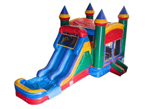Château Gonflable Compact pour Enfants - <span class=keywords><strong>Jeu</strong></span> de Rebond et Toboggan Extérieur pour Fêtes - Offre Spéciale - Product Image 3