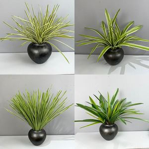 Feuilles de <span class=keywords><strong>Jacinthe</strong></span> en Caoutchouc Doux au Toucher, Feuilles de Clivia, Feuilles d'<span class=keywords><strong>Orchidée</strong></span>, Décoration Florale pour Salon, <span class=keywords><strong>Orchidée</strong></span> à Bord Blanc - Product Image 2