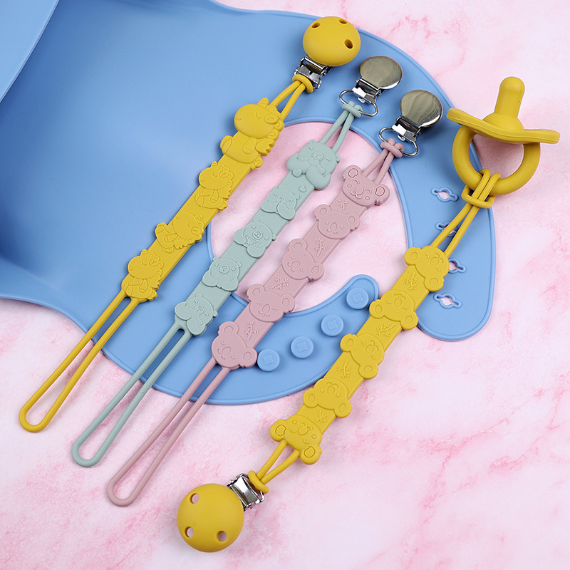 Силиконовая цепочка для соски-пустышки, эластичный зажим для пустышки, держатель для соски, соски, аксессуары для кормления малышей
