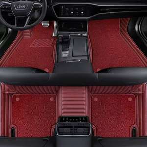 Ensemble de tapis de sol de voiture en cuir rayé écologique 3D de luxe pour VW moderne Design d'affaires haut de gamme Civic durable résistant à l'eau - Product Image 6