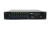 Amplificateur EDFA GPON EPON 22 dBm WDM 16 ports 2U EDFA 23 24 dBm CATV 1550nm PON EDFA avec WDM 48V 16 ports amplificateur PON