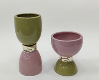 Pot de fleurs de bureau en céramique coloré et unique, vases de jardin élégants en poterie, à vendre