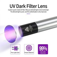 DUNFBIRD Lampe torche UV haute puissance 5W IP55 365nm 395nm longue portée pour inspection, OEM ODM, logo personnalisé, en alliage d'aluminium