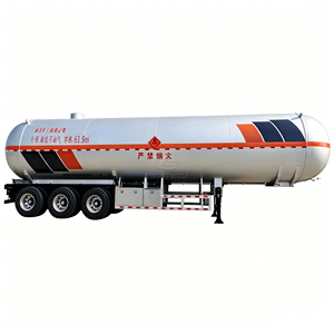 รถพ่วงบรรทุก LPG ขนาดสั่งทำพิเศษ 40-60 คิว แบบ 3 เพลา สำหรับงานหนัก รถพ่วงบรรทุกถังโพรเพน - Product Image 1