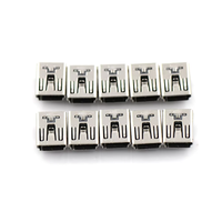 Mini 2 pieds 5 broches connecteur Micro USB 90 degrés prise USB avant bornes de téléphone portable prise