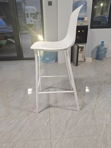 Meubles modernes en PPshell avec pieds en acier inoxydable 304, chaises et tabourets <span class=keywords><strong>de</strong></span> <span class=keywords><strong>bar</strong></span> pour salle à manger, bureau à domicile, cuisine - Product Image 3
