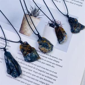 Venta al por mayor de piedras curativas de cristal de ágata natural <span class=keywords><strong>pietersite</strong></span> fabricación de collares para colgantes regalos de joyería - Product Image 4
