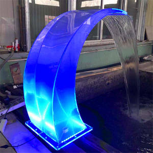 Piscina acrilico piscina cascata <span class=keywords><strong>fontana</strong></span> con la luce del LED piscina e laghetto di acqua tenda - Product Image 2