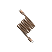 Câble de charge rapide USB C magnétique, câble de données mobile de type C, câble tressé magnétique auto-enroulant 60W 100W 240W 1m 2m