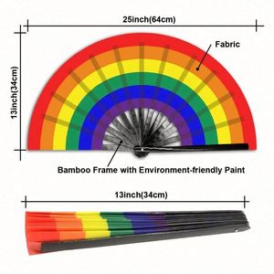 Personalized Decoration Black Large Wooden Folding Custom Printing Bamboo <b>Hand</b> <b>Fan</b> - Product Image 4